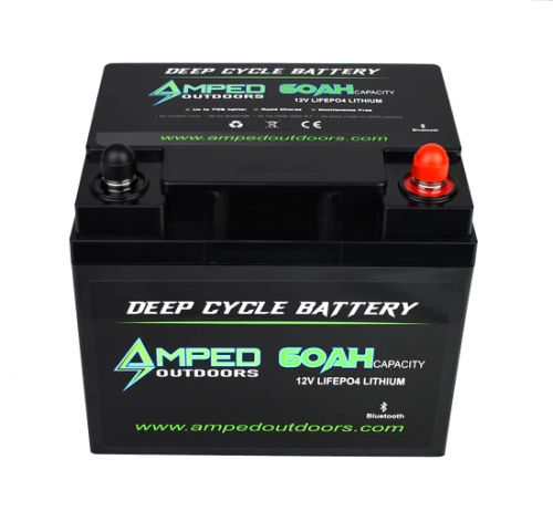 AMPED Outdoors 12V 60AH LiFePO4 Battery