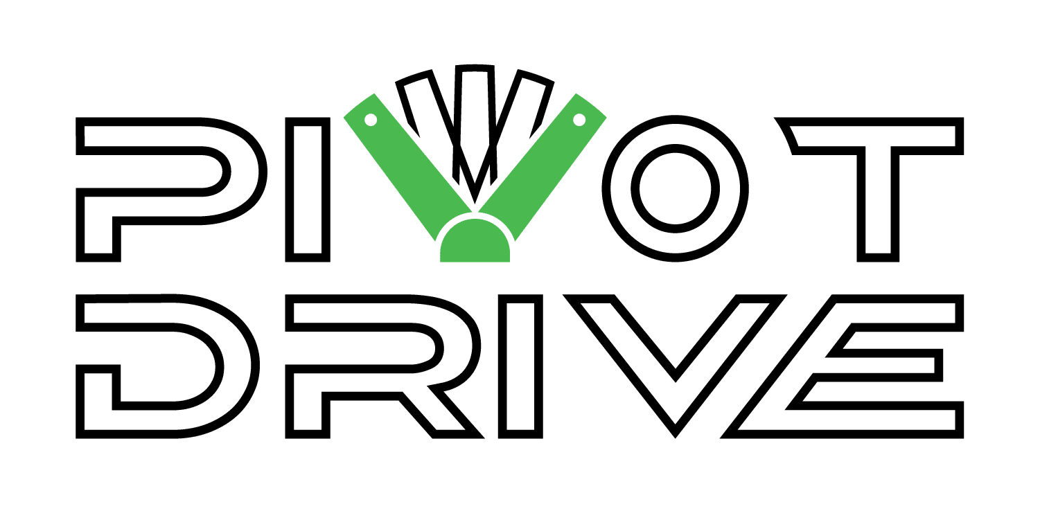 Pivot Drive Logo Olwhite | Fishing Kayaks | Canoe Fishing | Nucanoe