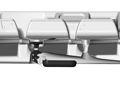 Transducer Retract System Side Profile Deployed Scaled | Fishing Kayaks | Canoe Fishing | Nucanoe