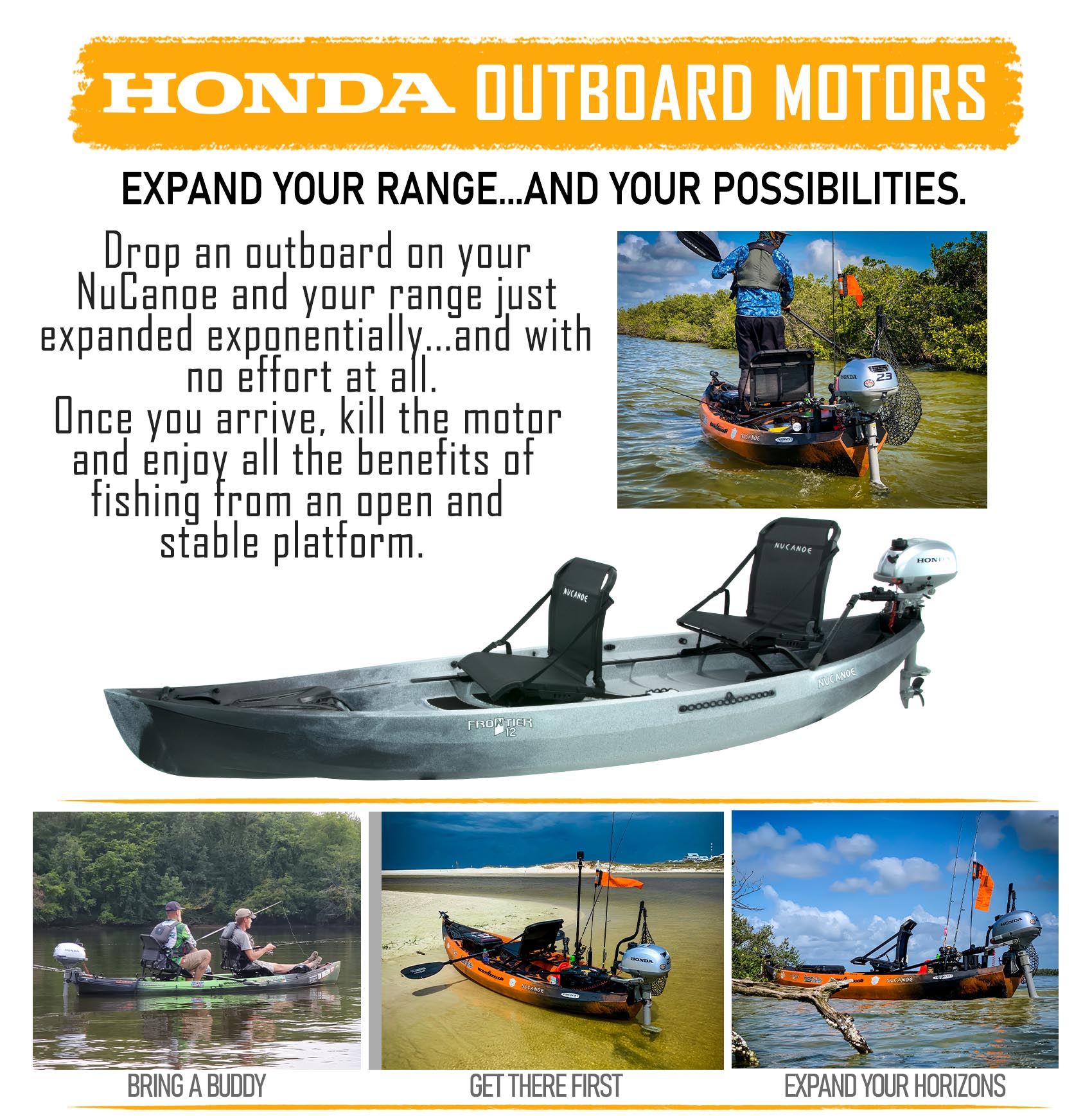 Dsg Outboard | Fishing Kayaks | Canoe Fishing | Nucanoe