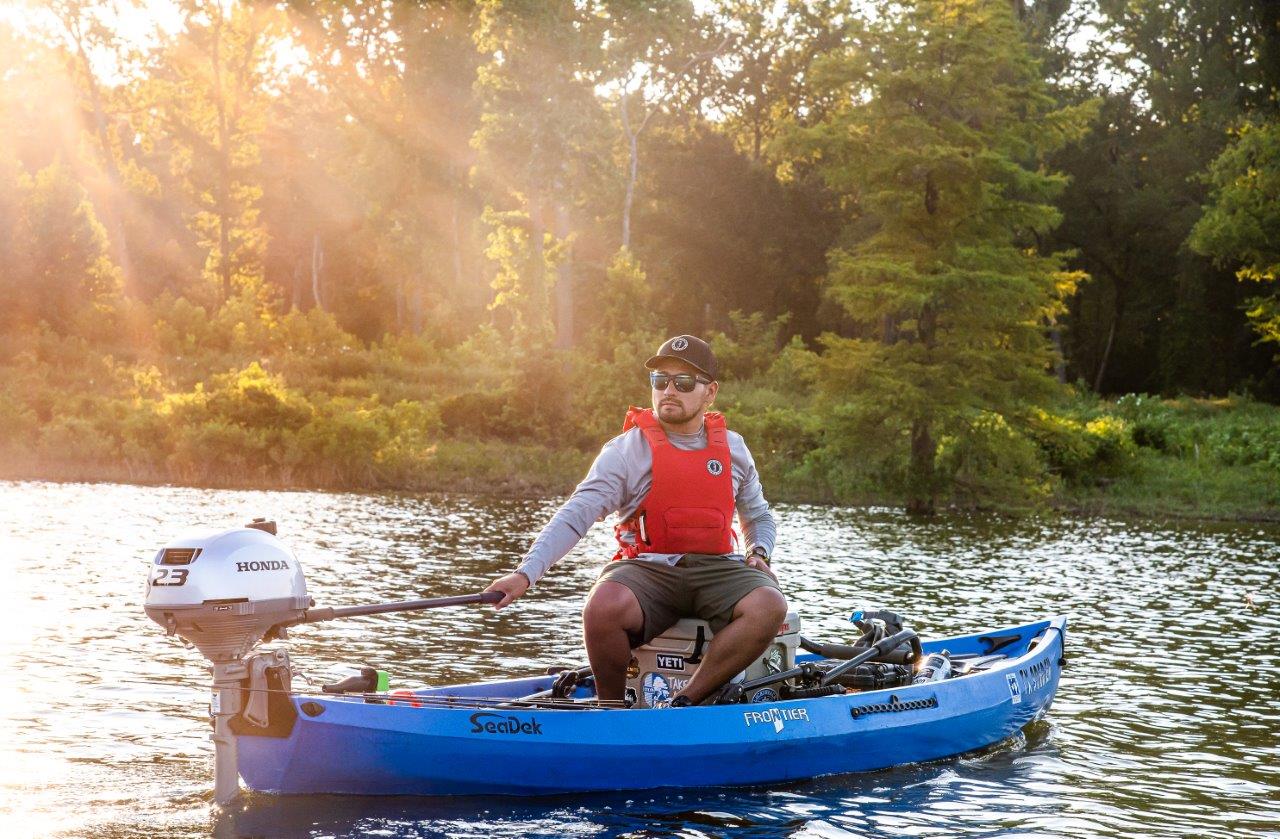 Ray Martinez Frontier Honda Outboard | Fishing Kayaks | Canoe Fishing | Nucanoe